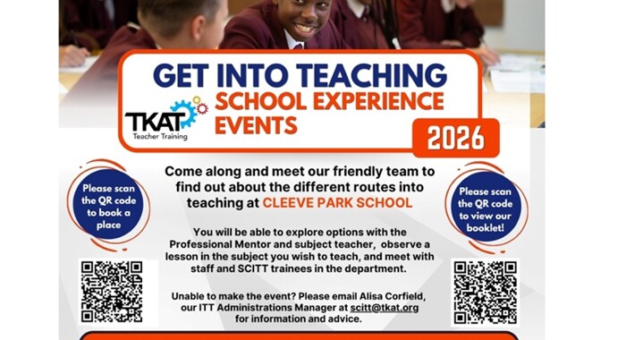 Get into Teaching - School Experience Events 2026